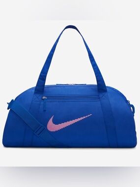 Nike Royal Blue Duffel with Pink Swoosh